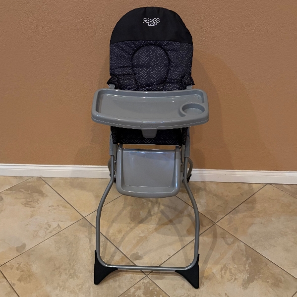 Cosco Simple Fold High Chair Black Arrows