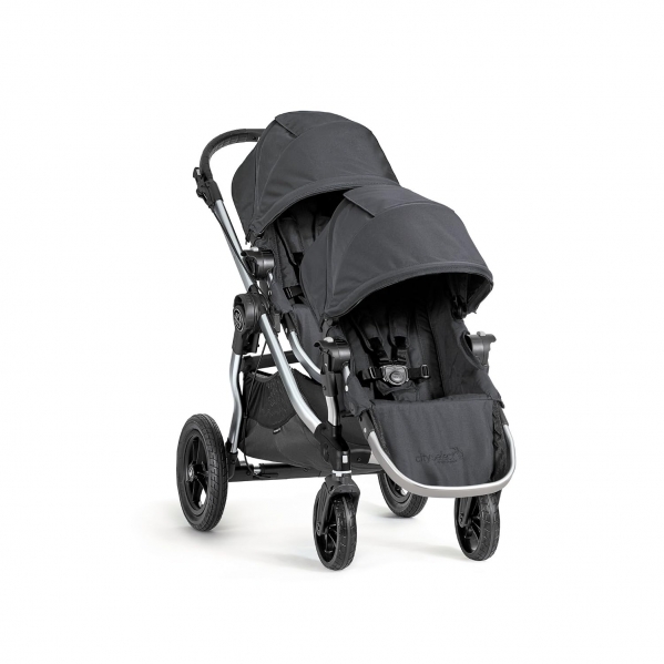 Baby Jogger City Select Double Stroller - 2016 | Baby Stroller with 16 Ways to Ride, Included Second Seat | Quick Fold Stroller, Onyx