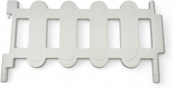 Soft Play White Plastic Picket Fence Decorative Border Small Garden Picket Fence Panels for Soft Play, Party, Garden, Home Decorations - Okie Soft Play (White)