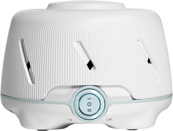 Yogasleep Dohm (White/Blue) | The Original White Noise Machine | Soothing Natural Sound from a Real Fan | Noise Cancelling | Sleep Therapy, Office Privacy, Travel | For Adults & Baby | 101 Night Trial