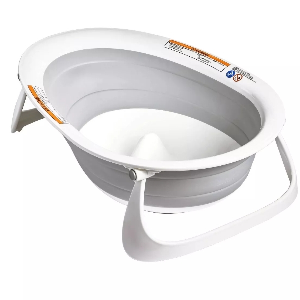 Boon Naked 2-Position Collapsible Baby Bathtub for Infants and Toddlers