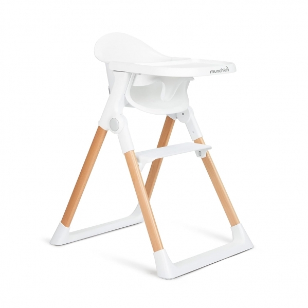 Munchkin® Float™ Easy Clean Foldable Baby High Chair - Compact Modern Design Great for Small Spaces