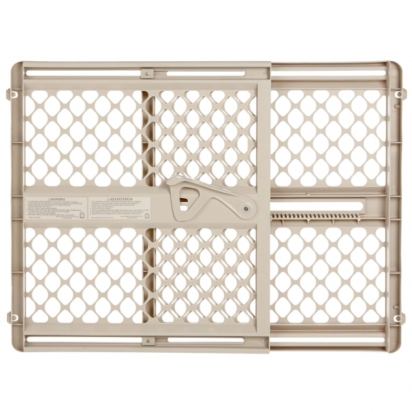Toddleroo by North States - Supergate Secure Baby Gate: Plastic Pressure Mount Baby Gate for Doors & Hallways, Adjustable Indoor Safety Gate, Made in USA, 26 to 42 inches Wide, 26 inches Tall, Sand