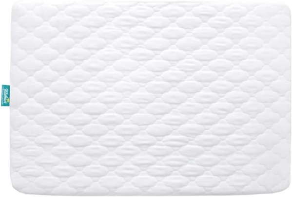 Biloban Waterproof Crib Mattress Pad Cover for Pack N Play - 39" x 27" Fitted Pad for Graco Playard Mattress | Mini & Portable Playard Mattresses -Washable Ultra Soft Padding -White Pack N Play Pad
