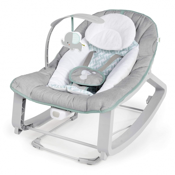 Ingenuity Keep Cozy 3-in-1 Grow with Me Vibrating Baby Bouncer Seat & Infant to Toddler Rocker - Weaver, Newborn and up Weaver 1 Count (Pack of 1)