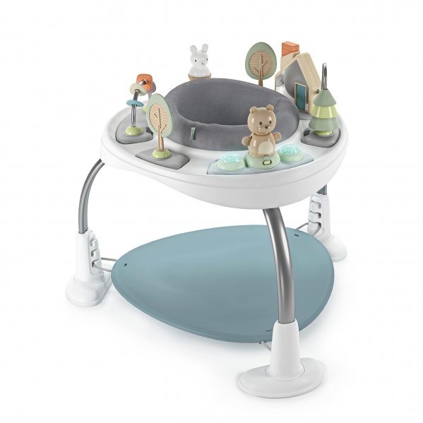 Ingenuity Spring & Sprout 2-in-1 Baby Activity Center Jumper and Table