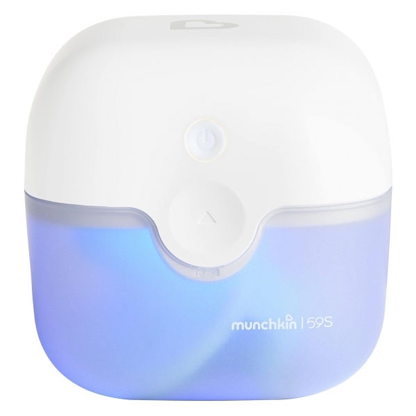 Munchkin Portable UV Sterilizer Plus with Rechargeable Battery, Mini UV Light Sanitizer Eliminates 99.99% of Germs in 59 Seconds Mini Sterilizer+ with rechargeable battery