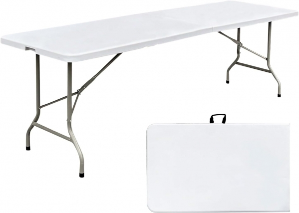 8 Foot Folding Table Portable Heavy Duty